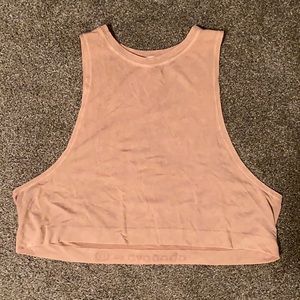 a by Avocado vintage wash tank in rose quartz M